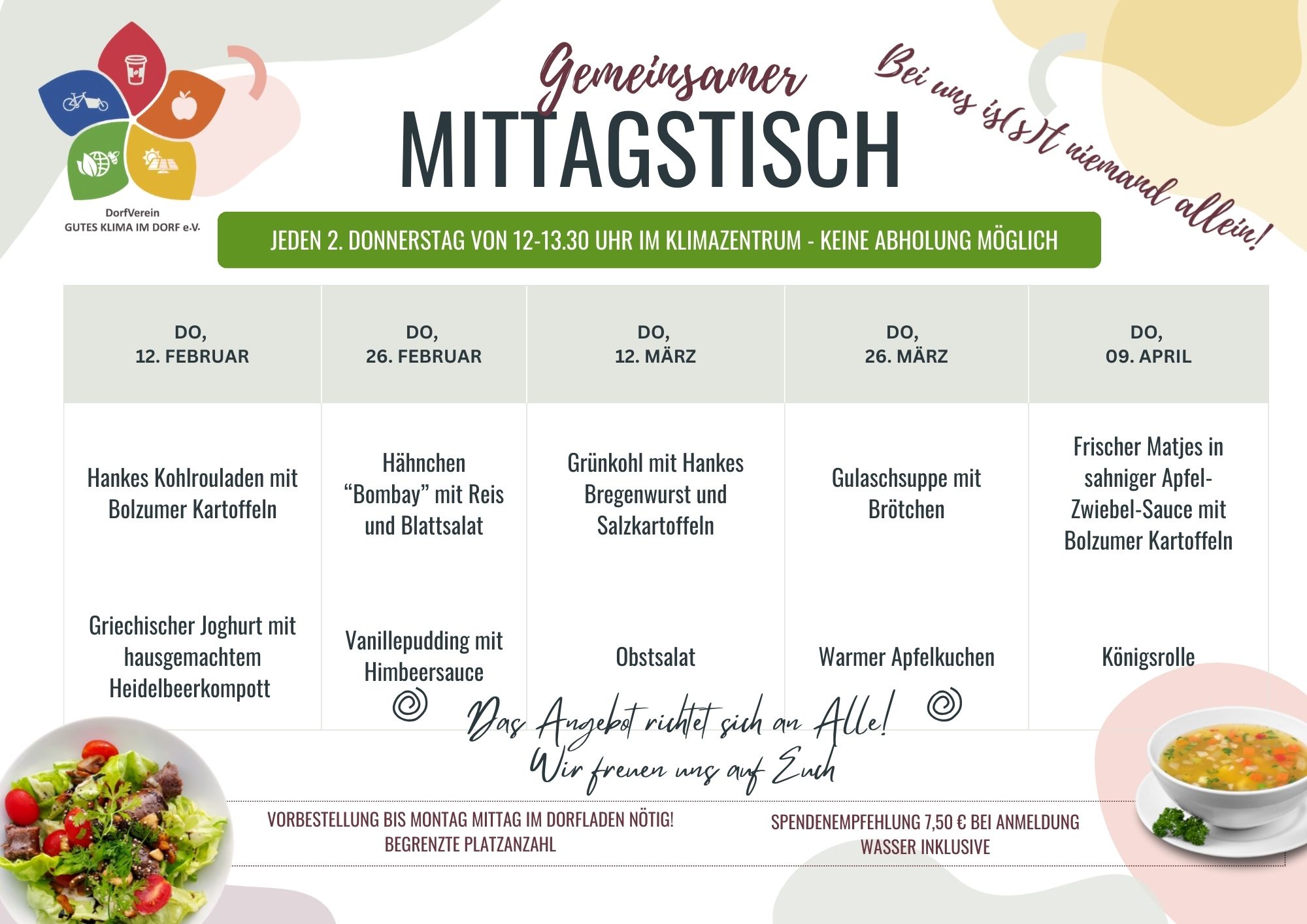 _Weiss Grün Minimalistisch Organisch Mittagsmenü Woche Speisekarte (3)